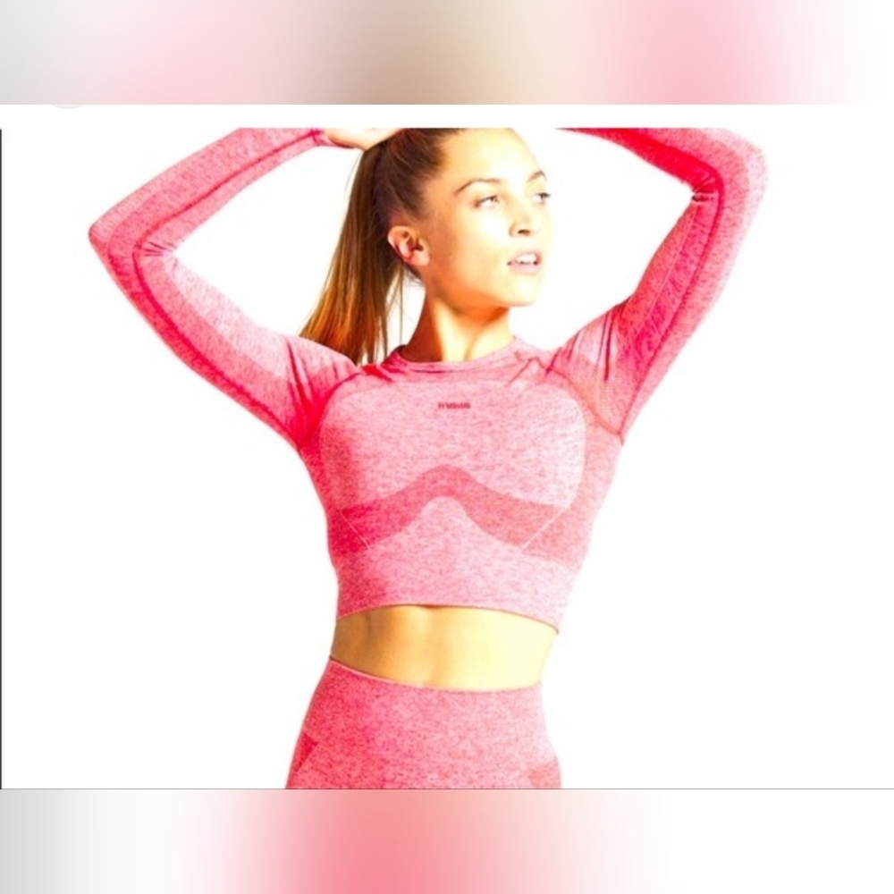 Gymshark Pink Long Sleeve Crop Top